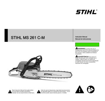 STIHL MS 261 C-M - Chainsaw-workshop-manual 