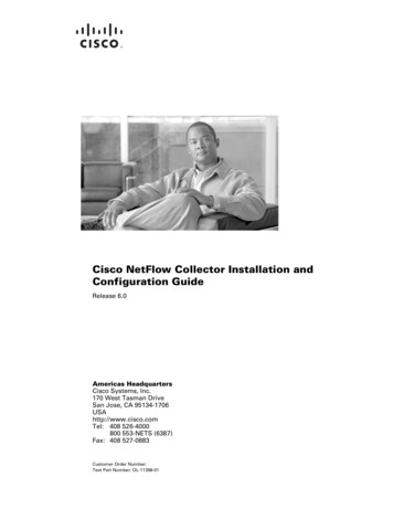 Cisco NetFlow Collector Installation And Configuration Guide