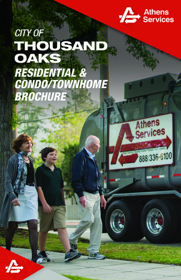 CITY OF THOUSAND OAKS - Athens Services