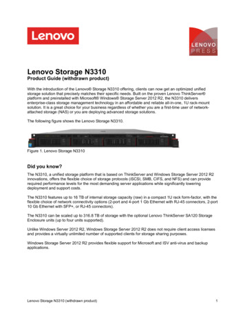 Lenovo Storage N3310 (withdrawn Product)