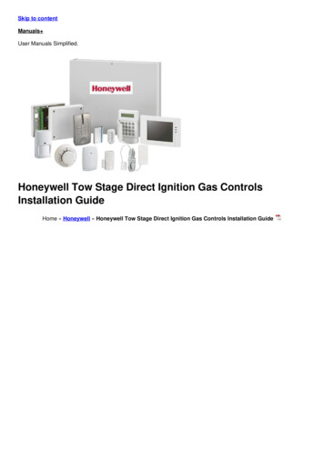 Honeywell Tow Stage Direct Ignition Gas Controls . - Manuals 