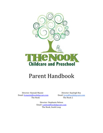 Parent Handbook - Nook Daycare