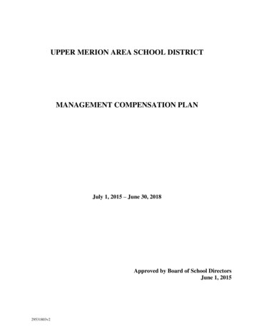 UPPER MERION AREA SCHOOL DISTRICT MANAGEMENT . - PA Principals