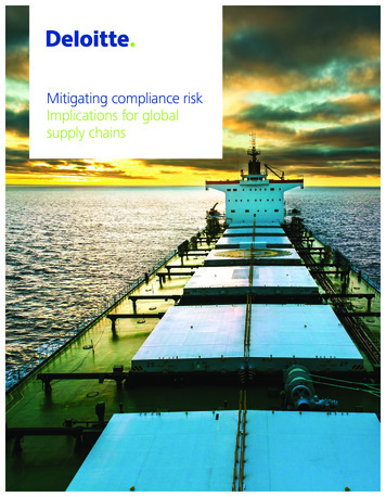 Supply Chain Risk Compliance - Deloitte