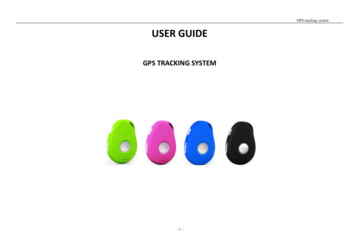 GPS Tracking System USER GUIDE - FCC ID