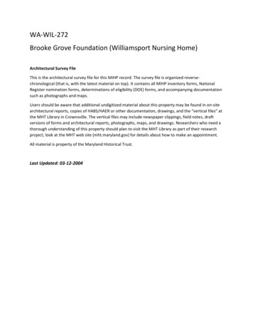 WA-WIL-272 Brooke Grove Foundation (Williamsport Nursing Home)