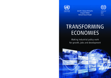 TRANSFORMING ECONOMIES - International Labour Organization