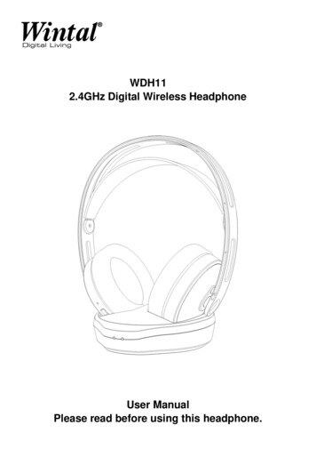 WDH11 2.4GHz Digital Wireless Headphone
