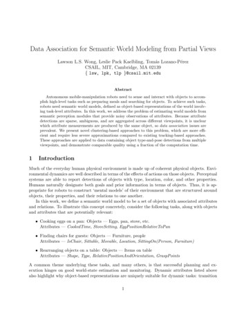 Data Association For Semantic World Modeling From Partial Views
