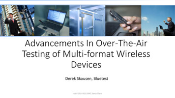 Advancements In Over-The-Air Testing Of Multi-format Wireless Devices