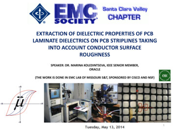 Extraction Of Dielectric Properties Of Pcb Laminate Dielectrics On Pcb .