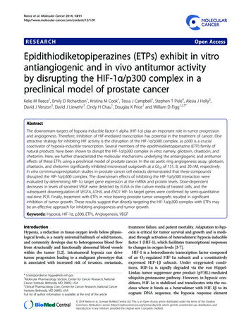 RESEARCH Open Access Epidithiodiketopiperazines (ETPs) Exhibit In Vitro .