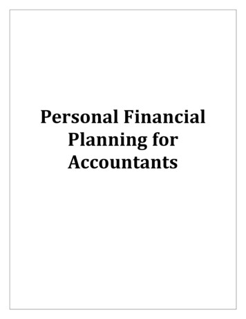 Personal Financial Planning For Accountants - Apex CPE