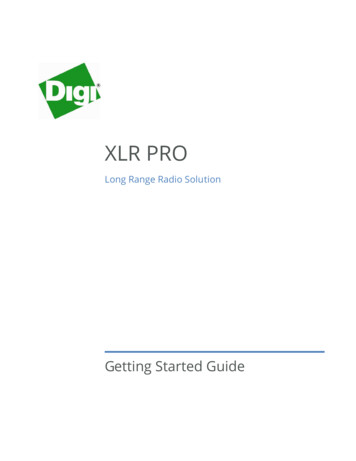 XLR PRO Getting Started Guide - Usermanual.wiki