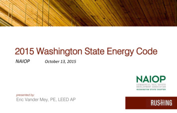 2015 Washington State Energy Code - NAIOPwa