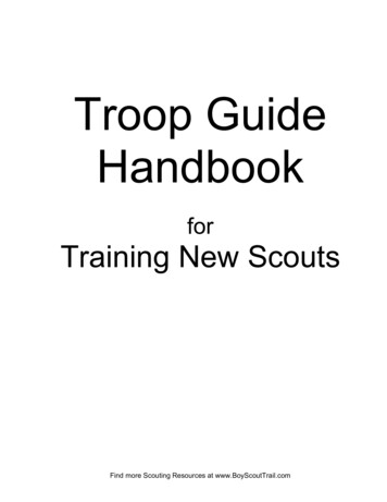 Troop Guide Handbook - Scouts BSA Boy Scouts Cub Scouts
