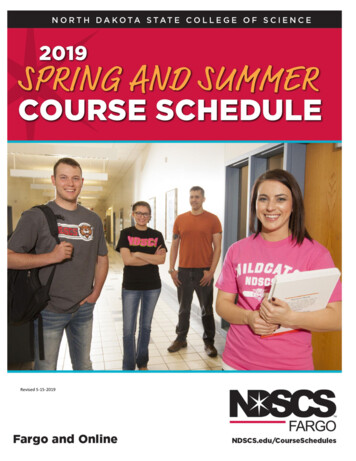 Revised 5-15-2019 - North Dakota State College Of Science