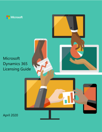 Microsoft Dynamics 365 Licensing Guide - CRMFIRST GmbH