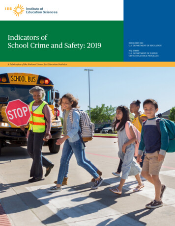 Indicators Of School Crime And Safety: 2019