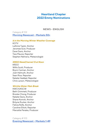 Heartland Chapter 2022 Emmy Nominations