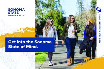 Get Into The Sonoma State Of Mind.