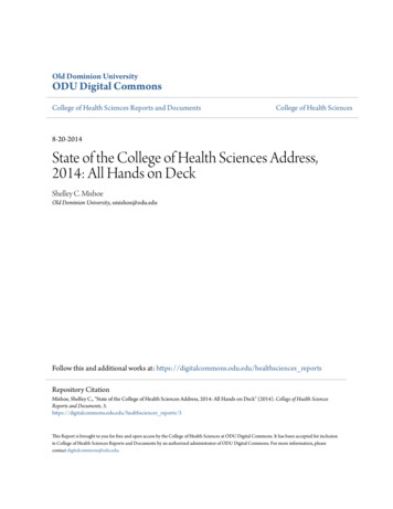 State Of The College Of Health Sciences Address, 2014: All Hands . - CORE