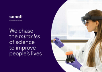 We Chase The Miracles - Integrated-report.sanofi 