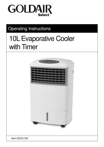 10L Evaporative Cooler With Timer