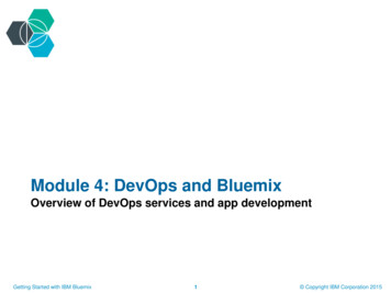 Module 4: DevOps And Bluemix - LearnQuest