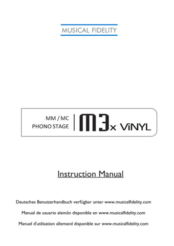 Instruction Manual - Ak-hifisystems.fi