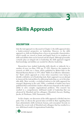 Skills Approach - SAGE Publications Inc