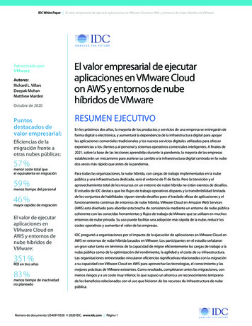 Autores: On AWS Y Entornos De Nube Híbridos De VMware