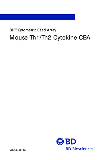 BD Cytometric Bead Array Mouse Th1/Th2 Cytokine CBA