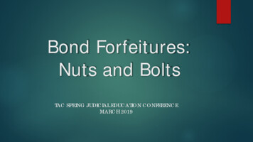 Bond Forfeitures: Nuts And Bolts - County