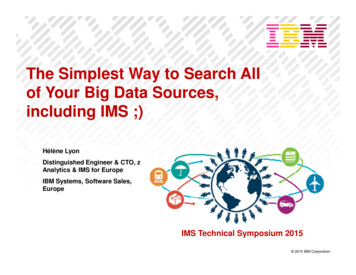 The Simplest Way To Search All Of Your Big Data . - KIESSLICH CONSULTING