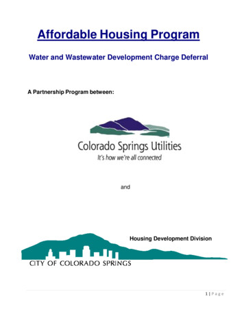 Affordable Housing Program - Colorado Springs, Colorado