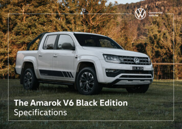 The Amarok V6 Black Edition Specifications - AdTorque Edge