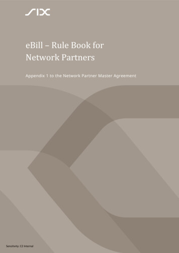 EBill - Rule Book For Network Partners
