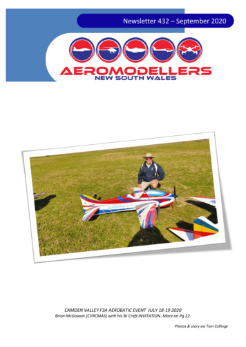 CAMDEN VALLEY F3A AEROBATIC EVENT JULY 18-19 2020 - NSW Aeromodellers