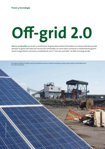 Praxis Y Tecnología Off-grid 2 - Sunny. Der SMA Corporate Blog