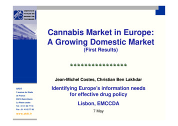 Cannabis Market In Europe:Cannabis Market In Europe . - EMCDDA Home Page