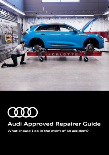 Audi Approved Repairer Guide