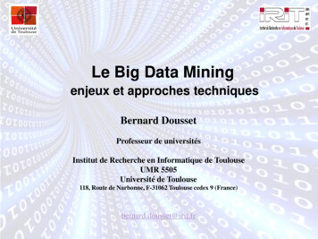 Le Big Data Mining - IRIT