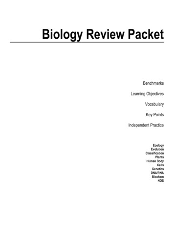 Biology Review Packet - Mbnautilussharks 