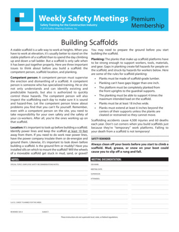 Building Scaffolds