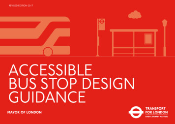 Accessible Bus Stop Design Guidance - Transport For London