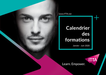 Janvier - Juin 2020 - ITTA