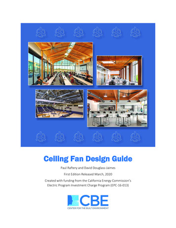 Ceiling Fan Design Guide - Center For The Built Environment
