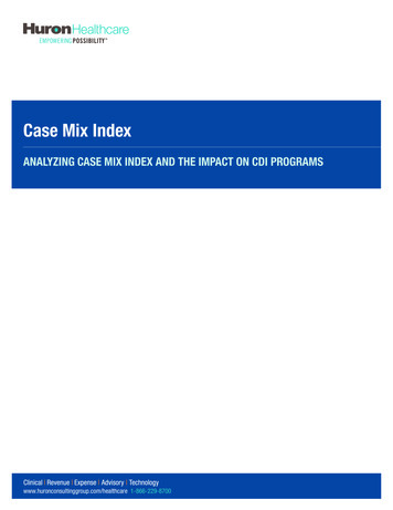 Case Mix Index - Huron Consulting Group