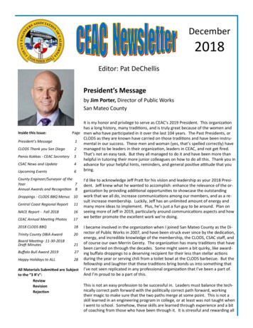December 2018 - County Engineers Association Of California